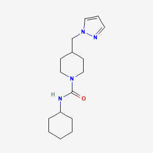 4 1H Pyrazol 1 Yl Methyl N Cyclohexylpiperidine 1 Carboxamide