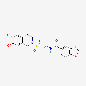 N 2 6 7 Dimethoxy 3 4 Dihydroisoquinolin 2 1H Yl Sulfonyl Ethyl