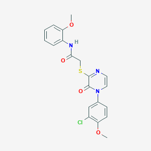 2 4 3 Chloro 4 Methoxyphenyl 3 Oxo 3 4 Dihydropyrazin 2 Yl Thio N