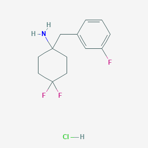 4 4 Difluoro 1 3 Fluorophenyl Methyl Cyclohexan 1 Amine Hydrochloride