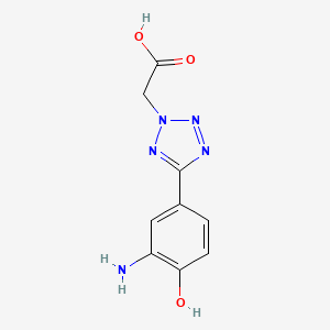 5 3 Amino 4 Hydroxyphenyl 2H Tetrazol 2 Yl Acetic Acid S3320493