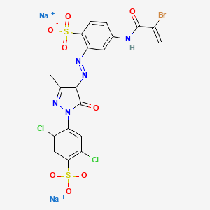 Disodium 4 4 5 2 Bromo 1 Oxoallyl Amino 2 Sulphonatophenyl Azo 4