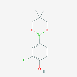 2 Chloro 4 5 5 Dimethyl 1 3 2 Dioxaborinan 2 Yl Phenol S6650933