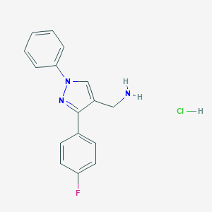 Fluorophenyl Phenyl H Pyrazol Yl Methanamine Hydrochloride