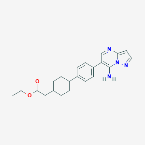 Cyclohexaneacetic Acid 4 4 7 Aminopyrazolo 1 5 A Pyrimidin 6 Yl