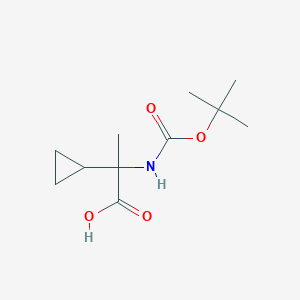 2 Tert Butoxy Carbonyl Amino 2 Cyclopropylpropanoic Acid S982243