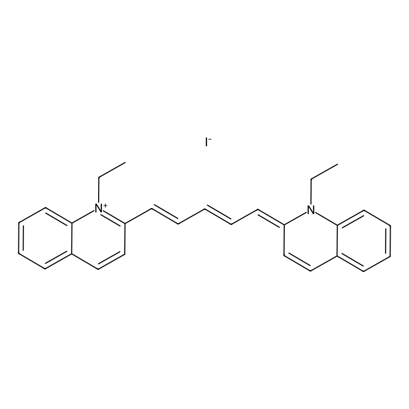 (2E)-1-ethyl-2-[(2E,4E)-5-(1-ethylquinolin-1-ium-2-yl)penta-2,4-dienylidene]quinoline;iodide