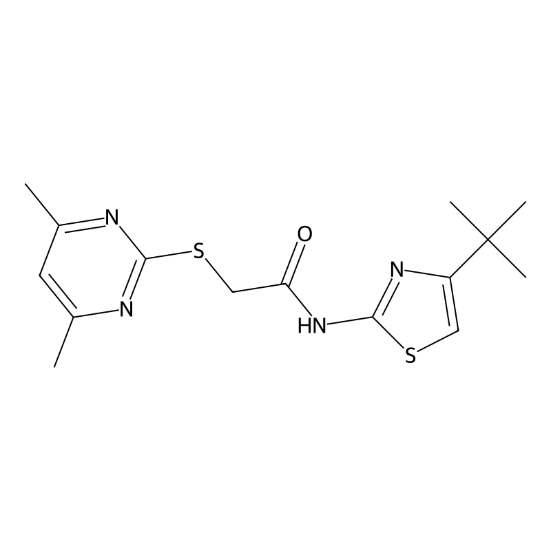 N-(4-tert-butyl-1,3-thiazol-2-yl)-2-[(4,6-dimethyl...