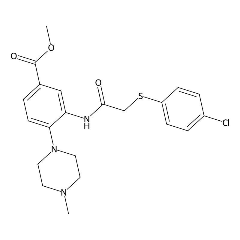 Methyl 3-({[(4-chlorophenyl)sulfanyl]acetyl}amino)...