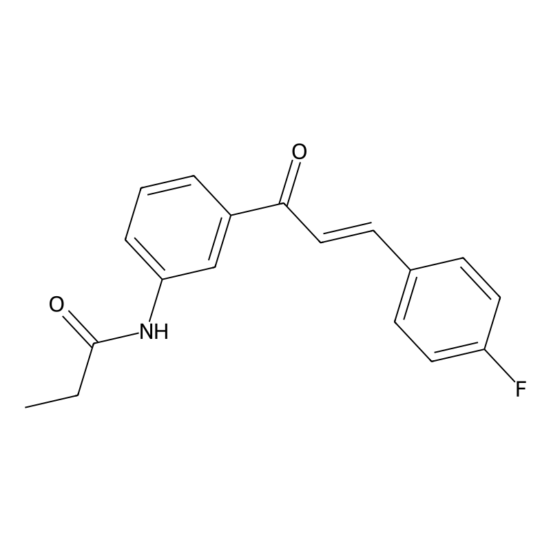 N-{3-[3-(4-fluorophenyl)acryloyl]phenyl}propanamid...