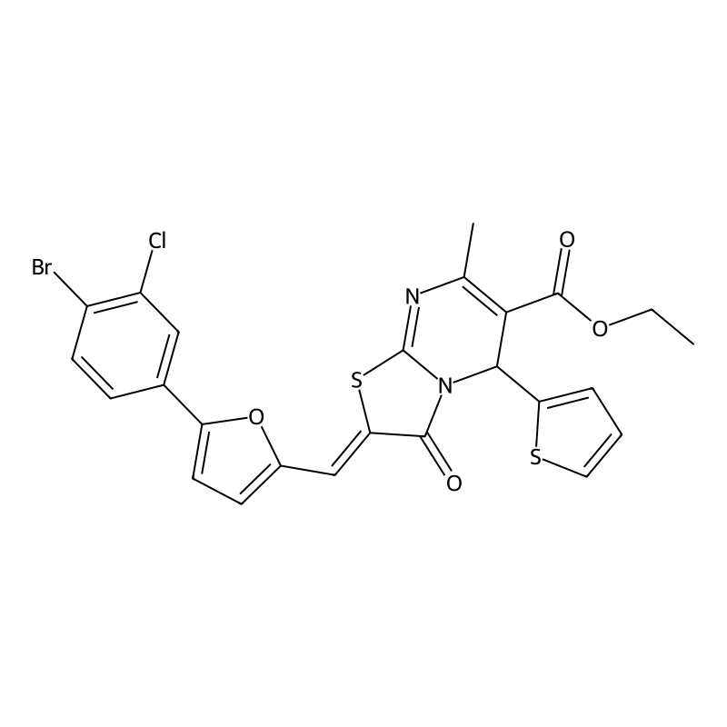 ethyl 2-{[5-(4-bromo-3-chlorophenyl)-2-furyl]methy...