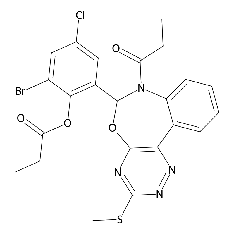 2-Bromo-4-chloro-6-[3-(methylsulfanyl)-7-propanoyl...