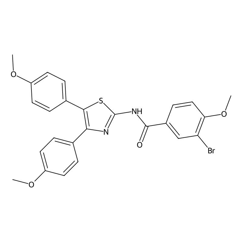 N-[4,5-bis(4-methoxyphenyl)-1,3-thiazol-2-yl]-3-br...