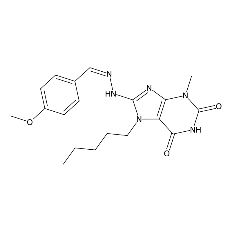 8-[N'-(4-MEO-BENZYLIDENE)-HYDRAZINO]-3-ME-7-PENTYL...