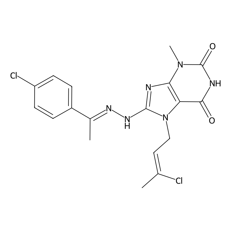 7-[(Z)-3-chlorobut-2-enyl]-8-[(2E)-2-[1-(4-chlorop...