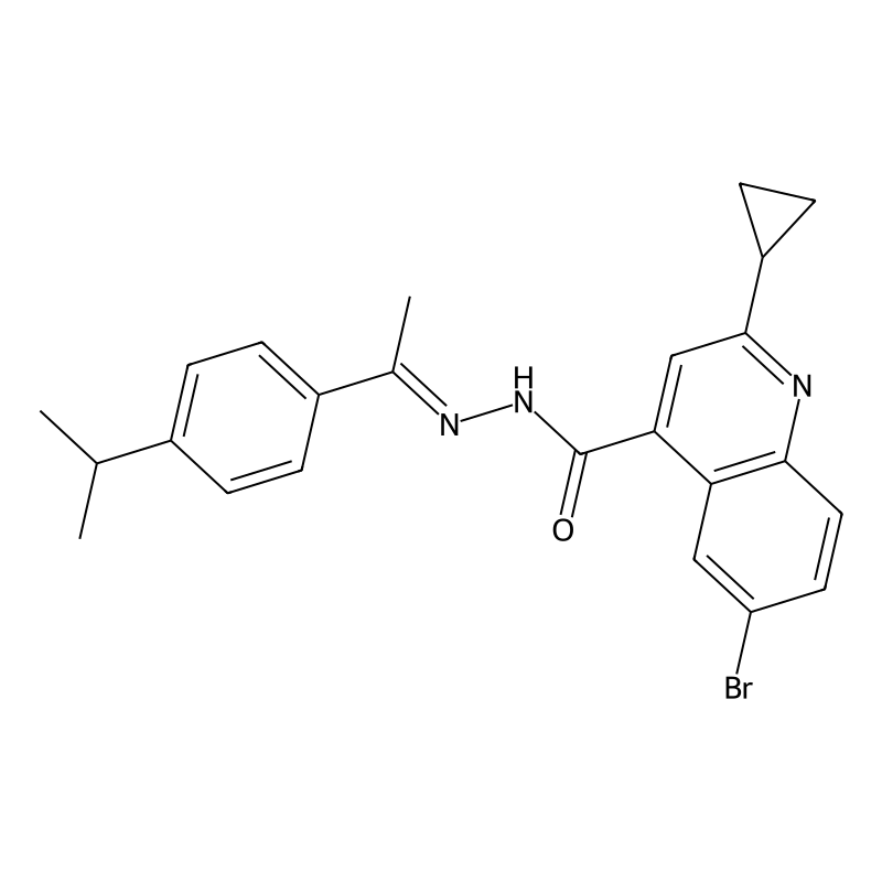 6-bromo-2-cyclopropyl-N'-[1-(4-isopropylphenyl)eth...