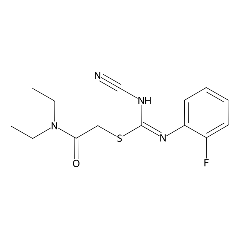 2-(diethylamino)-2-oxoethyl N'-cyano-N-(2-fluoroph...