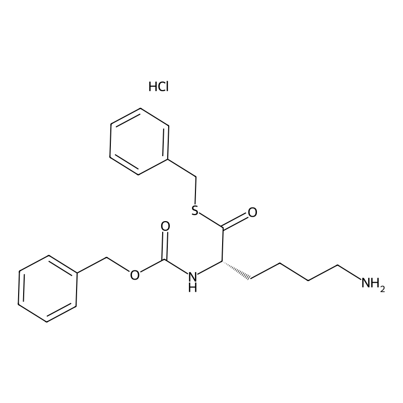 (S)-S-Benzyl 6-amino-2-(((benzyloxy)carbonyl)amino)hexanethioate hydrochloride