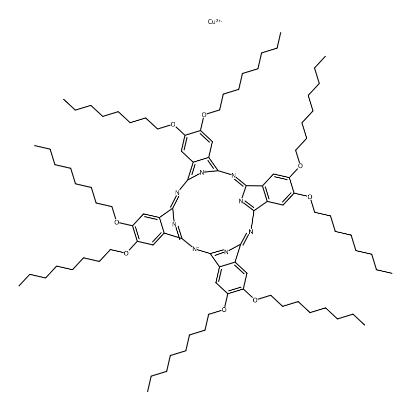 Copper;6,7,15,16,24,25,33,34-octaoctoxy-2,11,20,29,37,39-hexaza-38,40-diazanidanonacyclo[28.6.1.13,10.112,19.121,28.04,9.013,18.022,27.031,36]tetraconta-1,3,5,7,9,11,13,15,17,19(39),20,22,24,26,28,30(37),31,33,35-nonadecaene