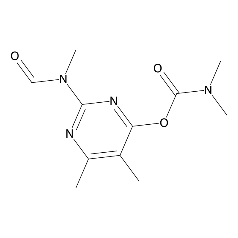 Carbamic acid, dimethyl-, 2-(formylmethylamino)-5,6-dimethyl-4-pyrimidinyl ester