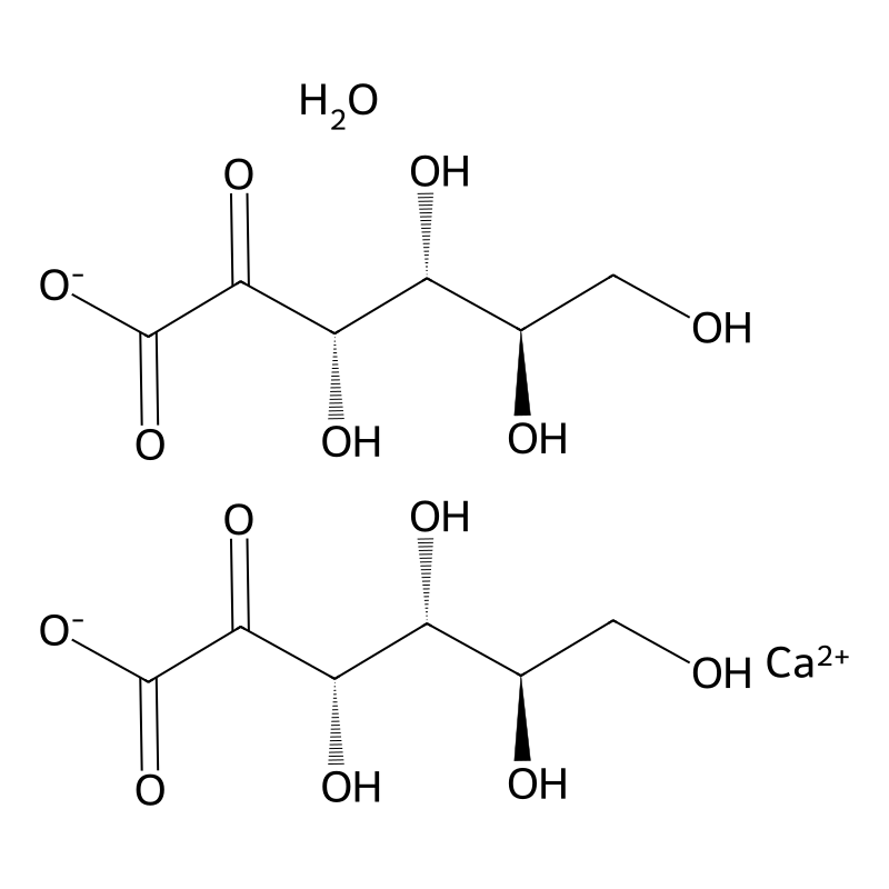 Calcium;(3S,4R,5R)-3,4,5,6-tetrahydroxy-2-oxohexanoate;hydrate