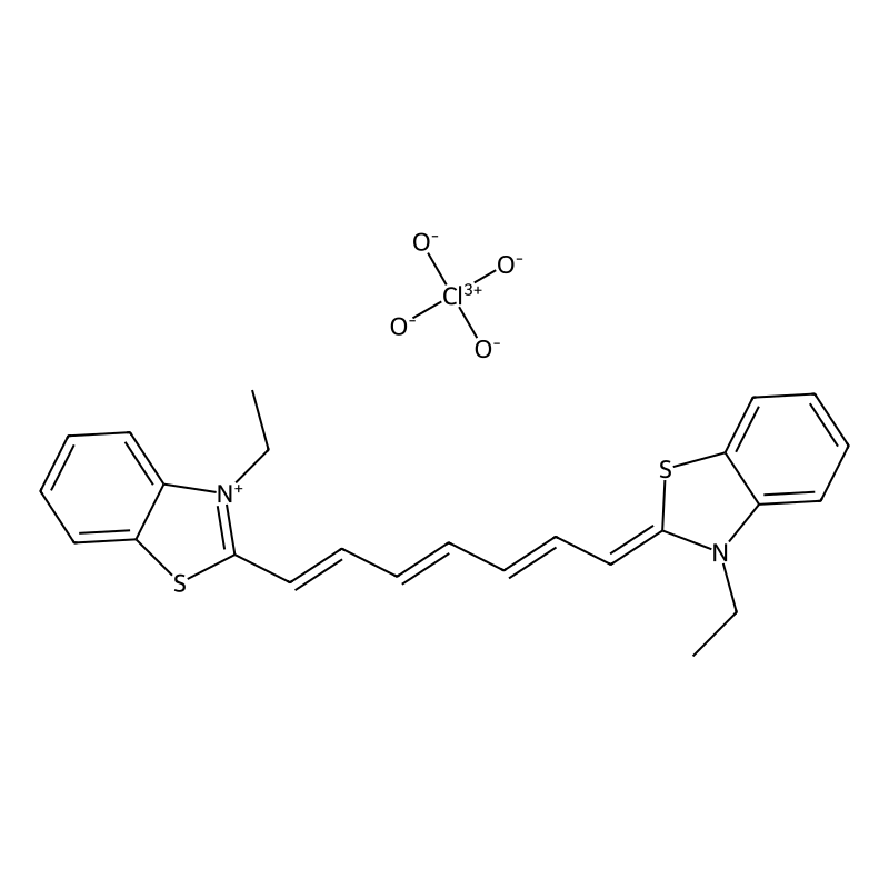 3-Ethyl-2-(7-(3-ethylbenzothiazol-2-ylidene)-1,3,5-heptatrienyl)benzothiazolium perchlorate