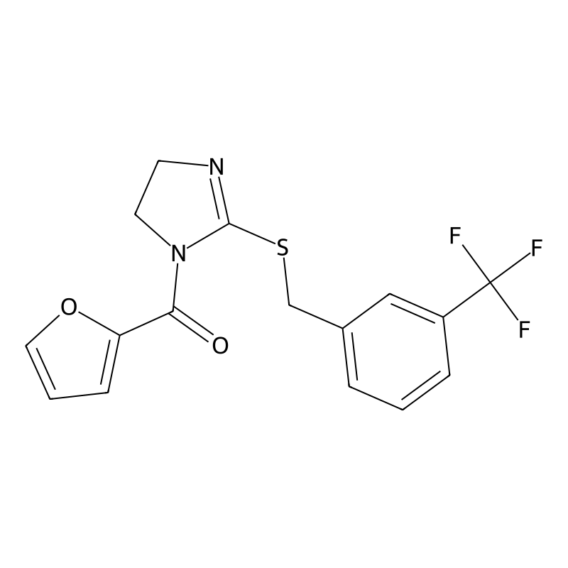 furan-2-yl(2-((3-(trifluoromethyl)benzyl)thio)-4,5...