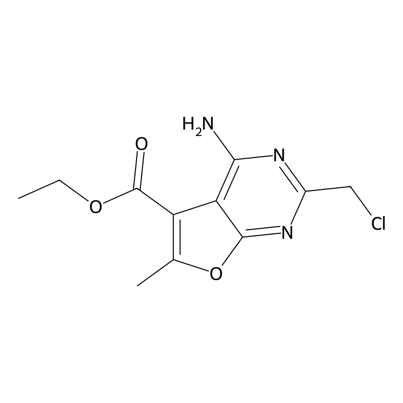 Ethyl 4-amino-2-(chloromethyl)-6-methylfuro[2,3-d]...