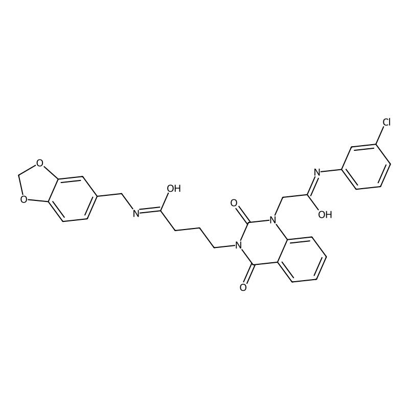 N-(benzo[d][1,3]dioxol-5-ylmethyl)-4-(1-(2-((3-chl...