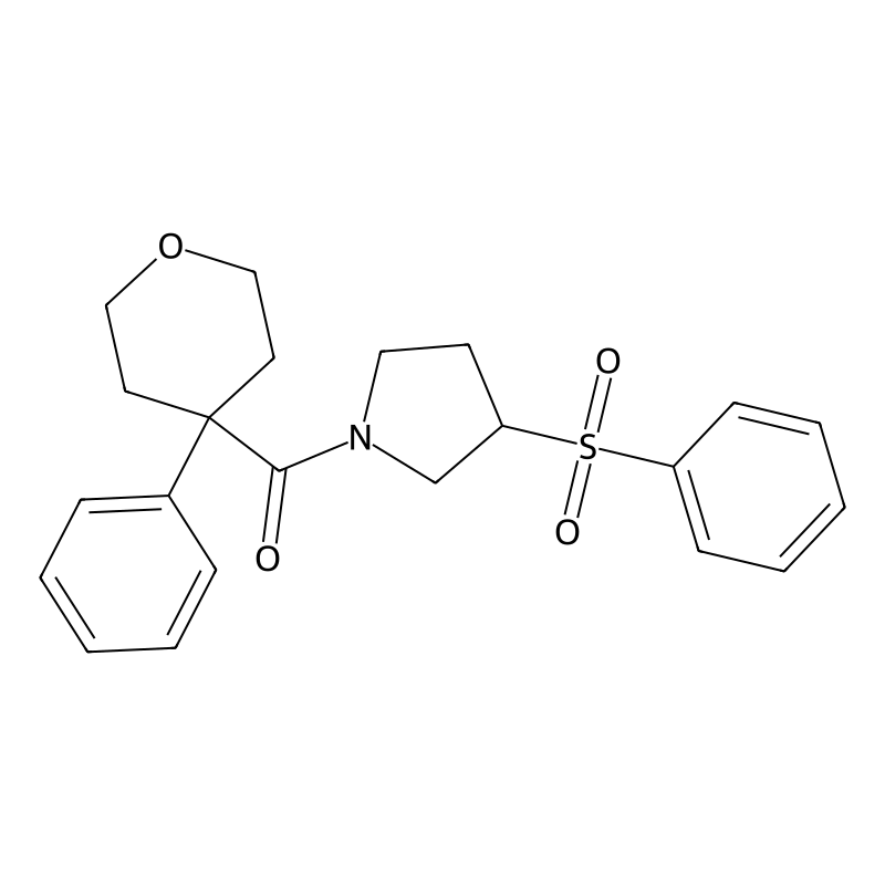 (3-(phenylsulfonyl)pyrrolidin-1-yl)(4-phenyltetrah...