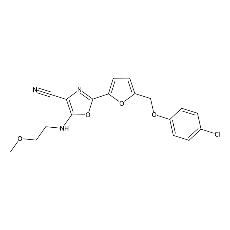 2-(5-((4-Chlorophenoxy)methyl)furan-2-yl)-5-((2-me...