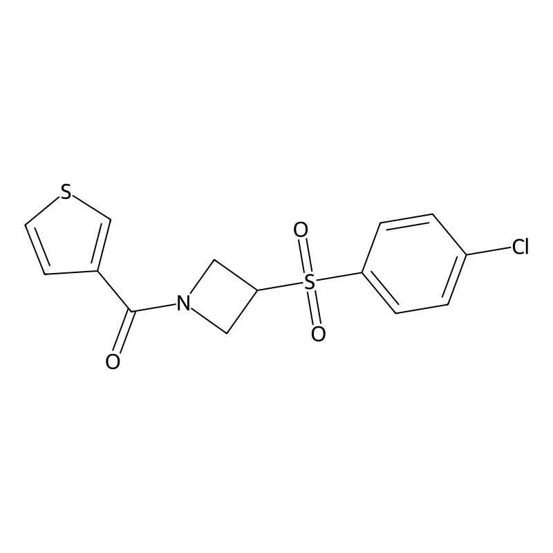 (3-((4-Chlorophenyl)sulfonyl)azetidin-1-yl)(thioph...