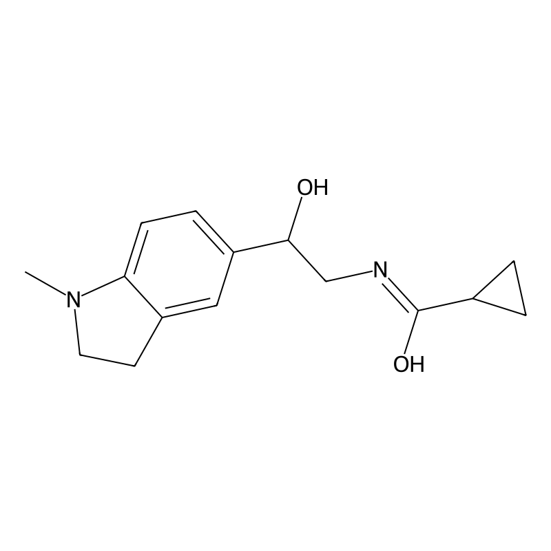 N-(2-hydroxy-2-(1-methylindolin-5-yl)ethyl)cyclopr...