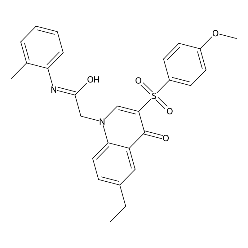 2-[6-ethyl-3-(4-methoxyphenyl)sulfonyl-4-oxoquinol...