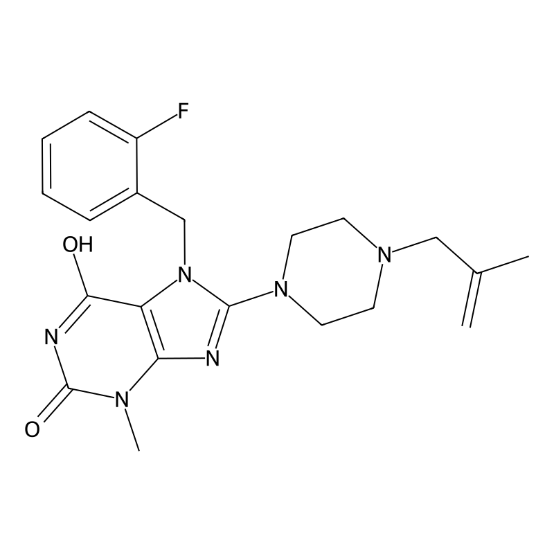 7-(2-fluorobenzyl)-3-methyl-8-(4-(2-methylallyl)pi...