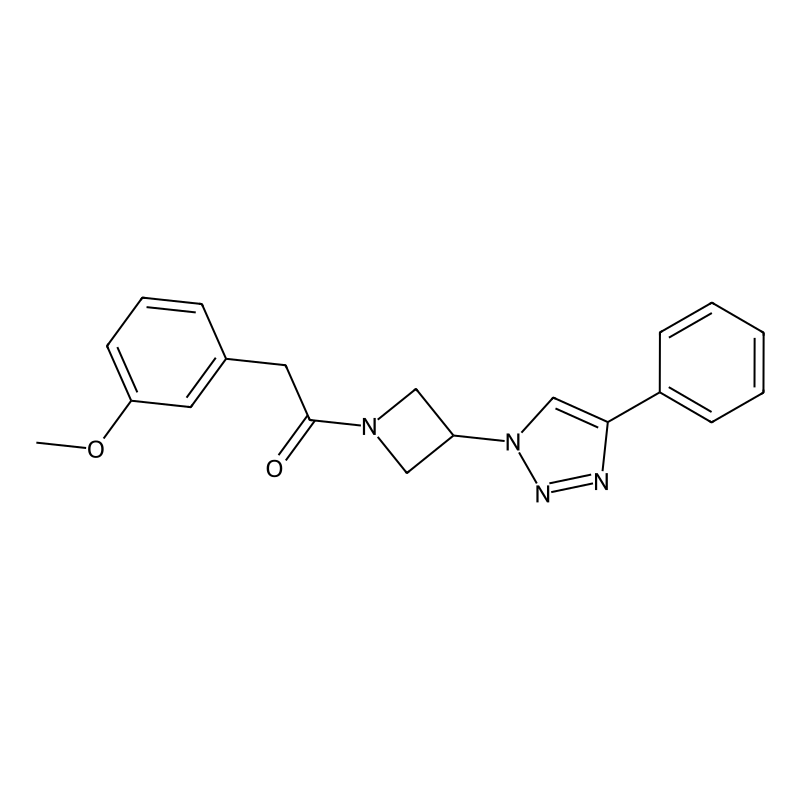 2-(3-methoxyphenyl)-1-(3-(4-phenyl-1H-1,2,3-triazo...