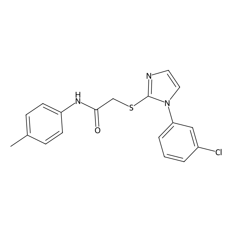 2-((1-(3-chlorophenyl)-1H-imidazol-2-yl)thio)-N-(p...