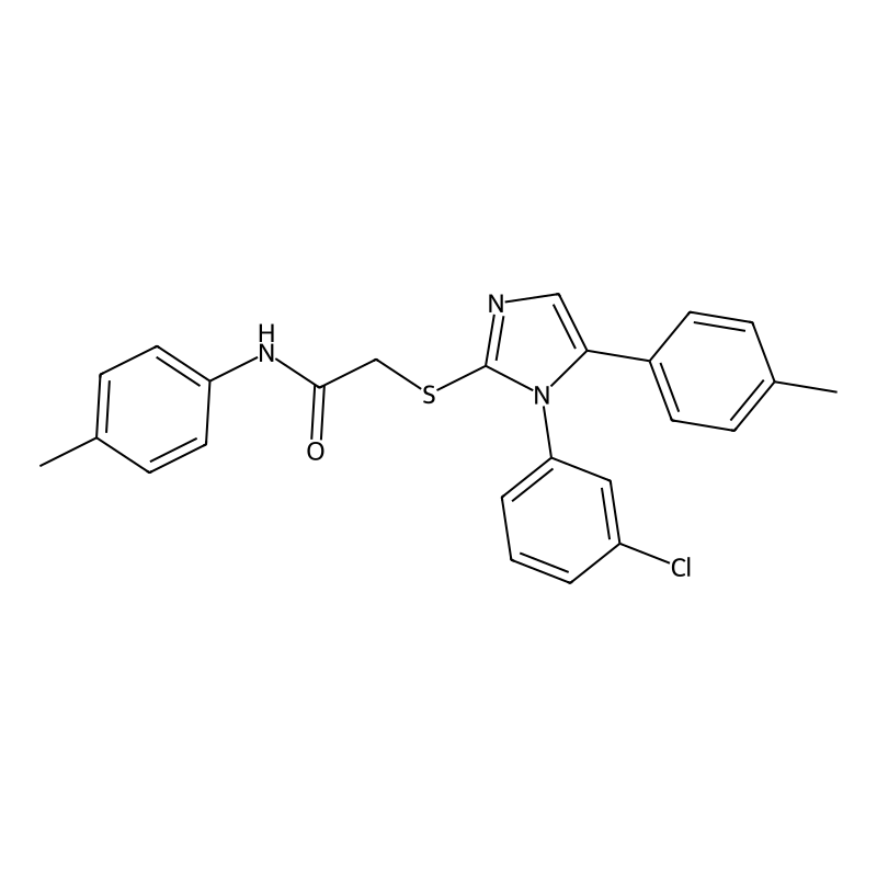 2-((1-(3-chlorophenyl)-5-(p-tolyl)-1H-imidazol-2-y...