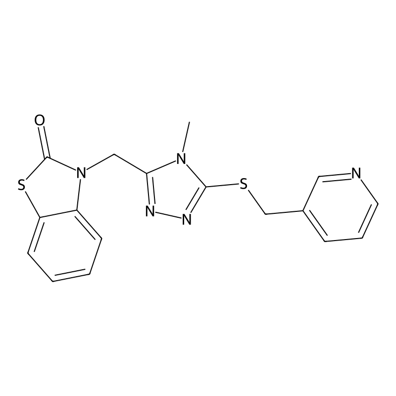 3-[[4-Methyl-5-(pyridin-3-ylmethylsulfanyl)-1,2,4-...