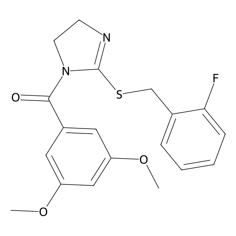 (3,5-Dimethoxyphenyl)-[2-[(2-fluorophenyl)methylsu...