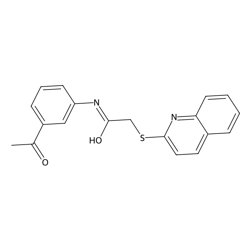 N-(3-acetylphenyl)-2-(quinolin-2-ylthio)acetamide