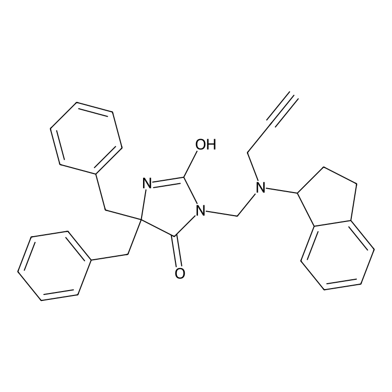 5,5-dibenzyl-3-{[(2,3-dihydro-1H-inden-1-yl)(prop-...