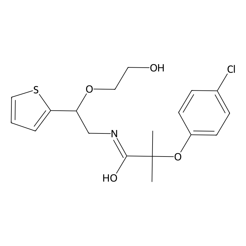 2-(4-chlorophenoxy)-N-(2-(2-hydroxyethoxy)-2-(thio...