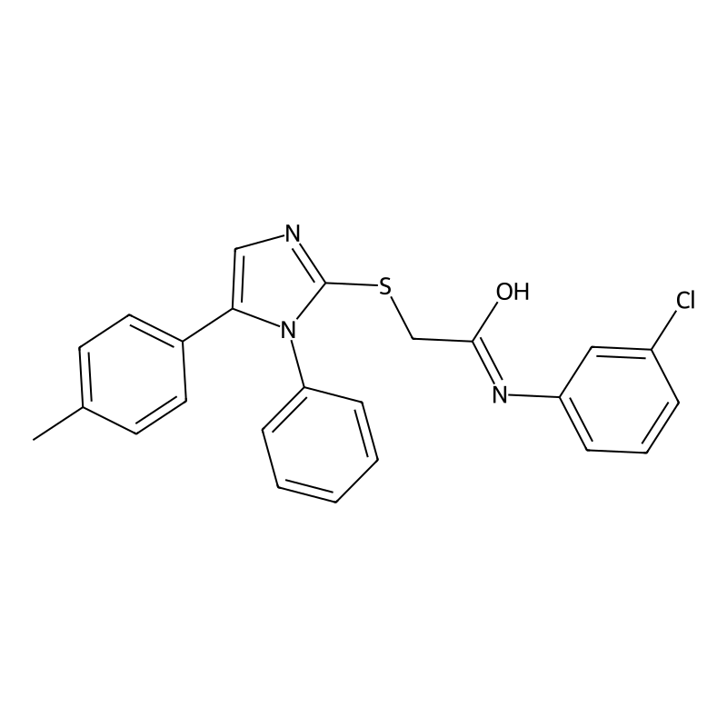 N-(3-chlorophenyl)-2-((1-phenyl-5-(p-tolyl)-1H-imi...