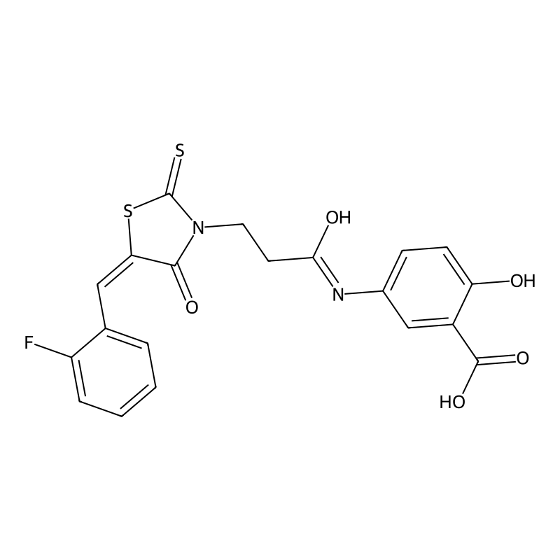 Buy (E)-5-(3-(5-(2-fluorobenzylidene)-4-oxo-2-thioxothiazolidin-3-yl ...