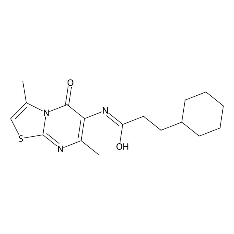 Buy 3 Cyclohexyl N 3 7 Dimethyl 5 Oxo 5h Thiazolo[3 2 A]pyrimidin 6 Yl Propanamide 946250 61 9