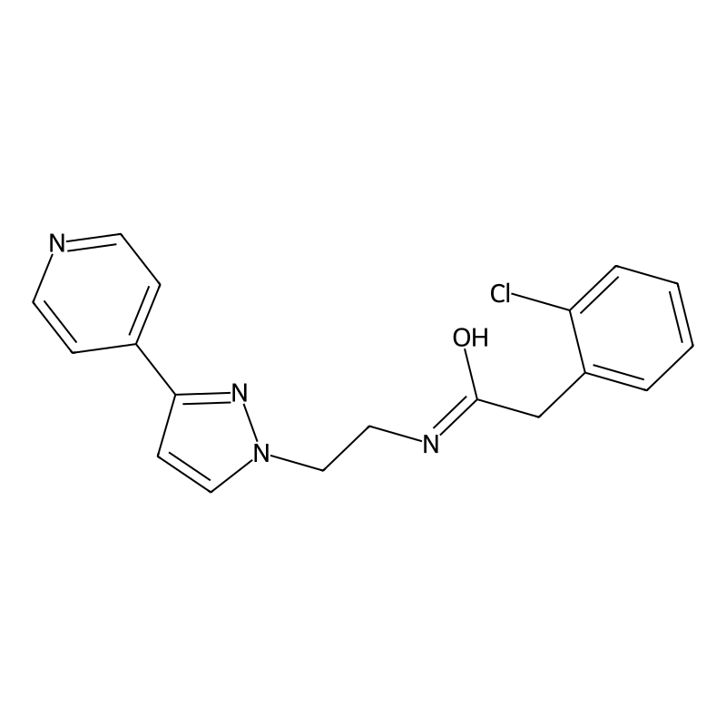 2-(2-chlorophenyl)-N-(2-(3-(pyridin-4-yl)-1H-pyraz...