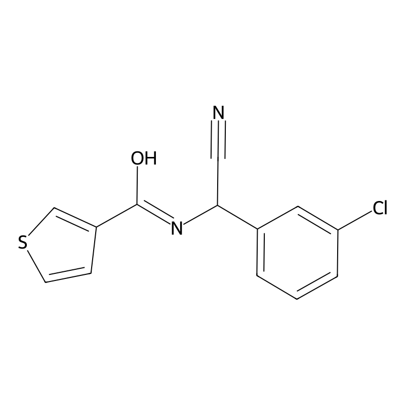 N-[(3-chlorophenyl)(cyano)methyl]thiophene-3-carbo...