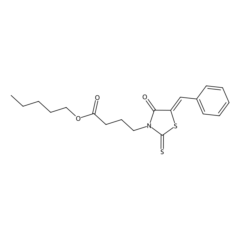 (Z)-pentyl 4-(5-benzylidene-4-oxo-2-thioxothiazoli...