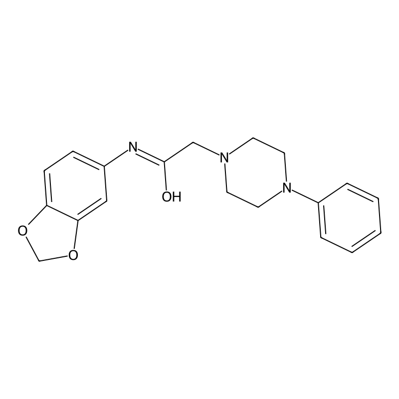 N-Benzo[D]1,3-dioxolen-5-YL-2-(4-phenylpiperazinyl...